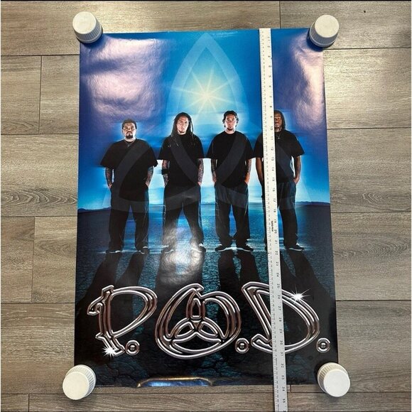 Vintage POD Satellite Band Poster Y2K Promo 24x33.5 Rap Metal Rock 00s - Picture 3 of 5